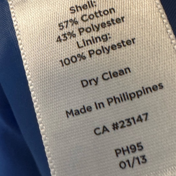 Talbots Petite Blue Dress Textured Sheath Dress 4P Sleeveless Lined - Picture 5 of 8